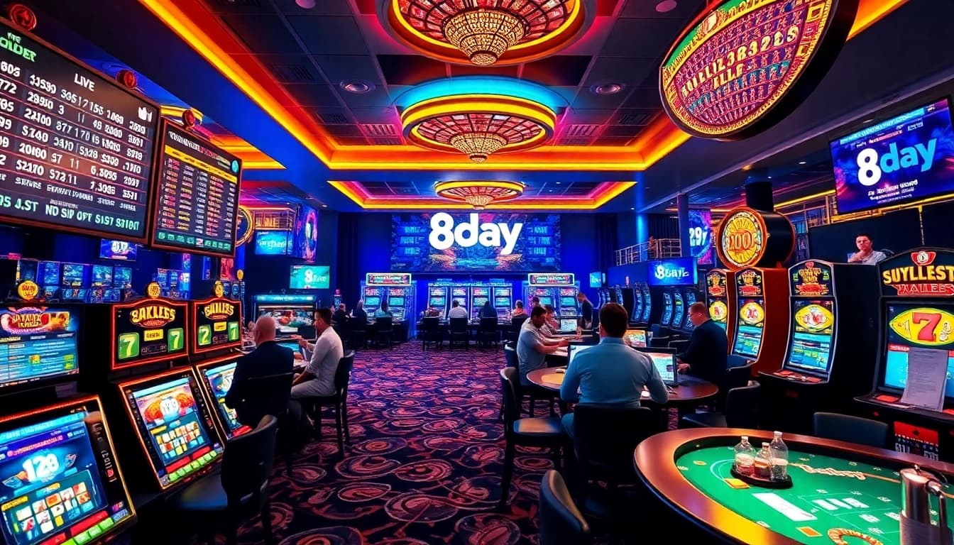 Experience the excitement of 8day bet in a modern online casino environment with live dealers and dynamic betting.