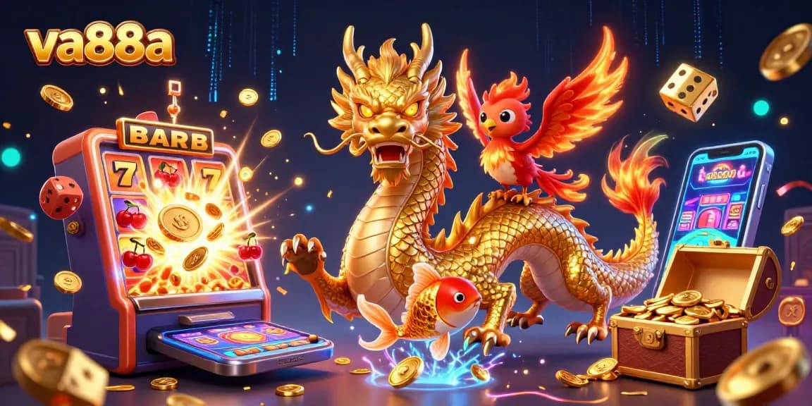 Experience gaming excitement at va88a with vivid characters and casino elements bursting with energy.