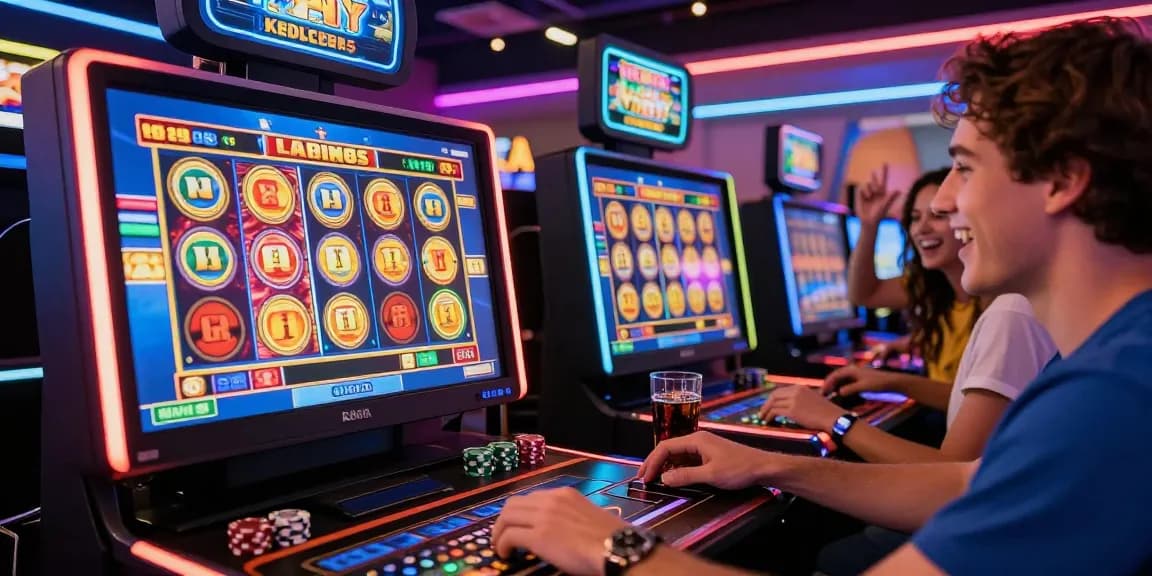 Player enjoying cocomaya bonus buy slots at a vibrant online casino, capturing the excitement of gaming.