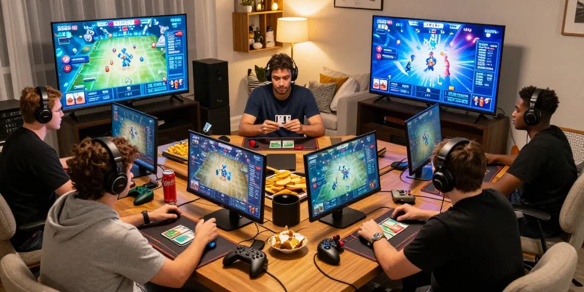 Không khí vui vẻ khi chơi game B52 với nhóm bạn tại phòng khách.