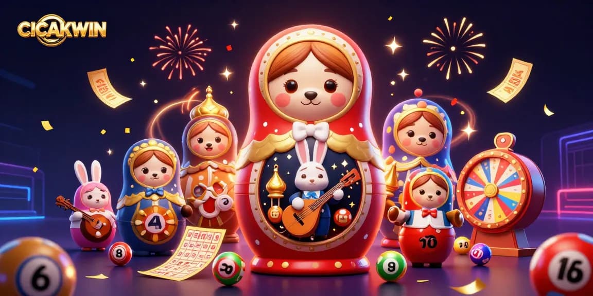Win big with CICAKWIN at exciting slots, featuring colorful lottery elements and dynamic gameplay.