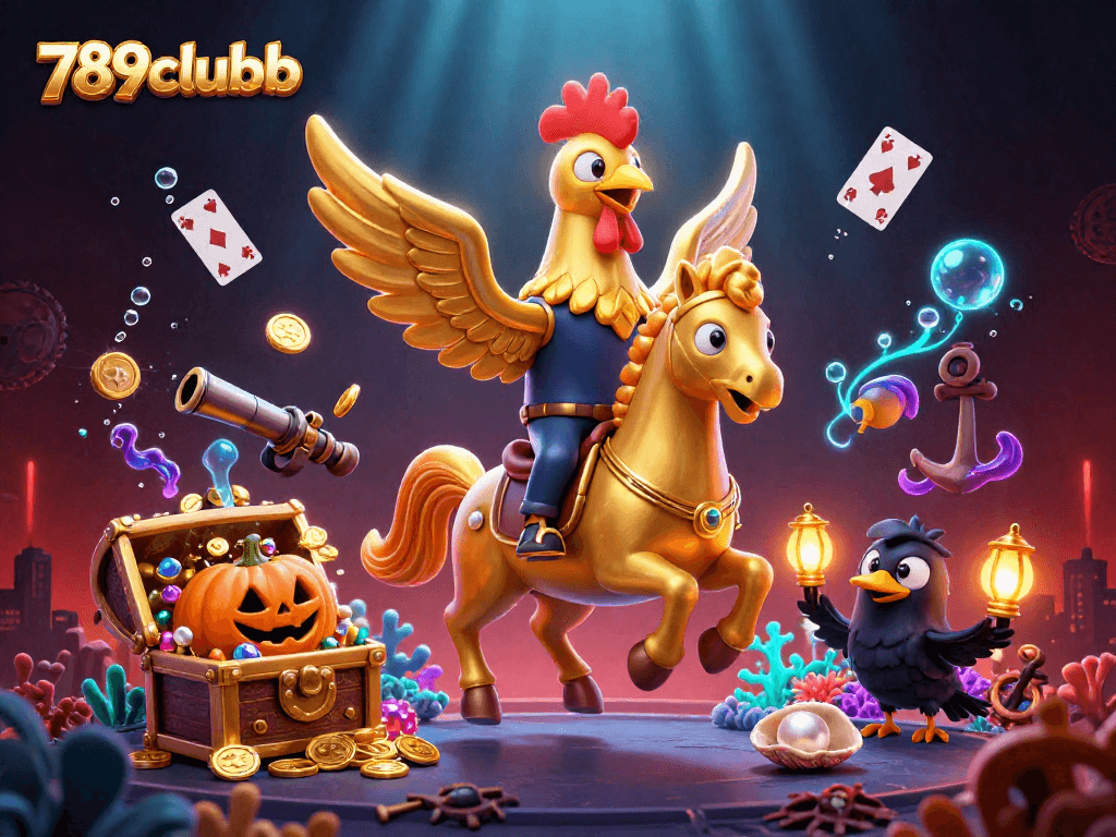 Win big at 789clubb with an engaging casino scene featuring dynamic characters and elements.