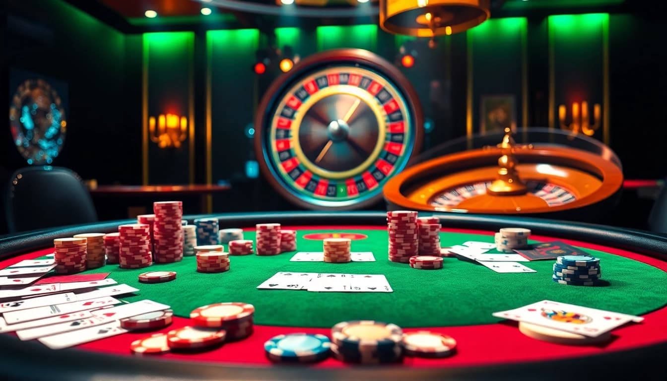 Experience high-stakes action at https://cm88.buzz/ with an elegant poker scene radiating excitement.
