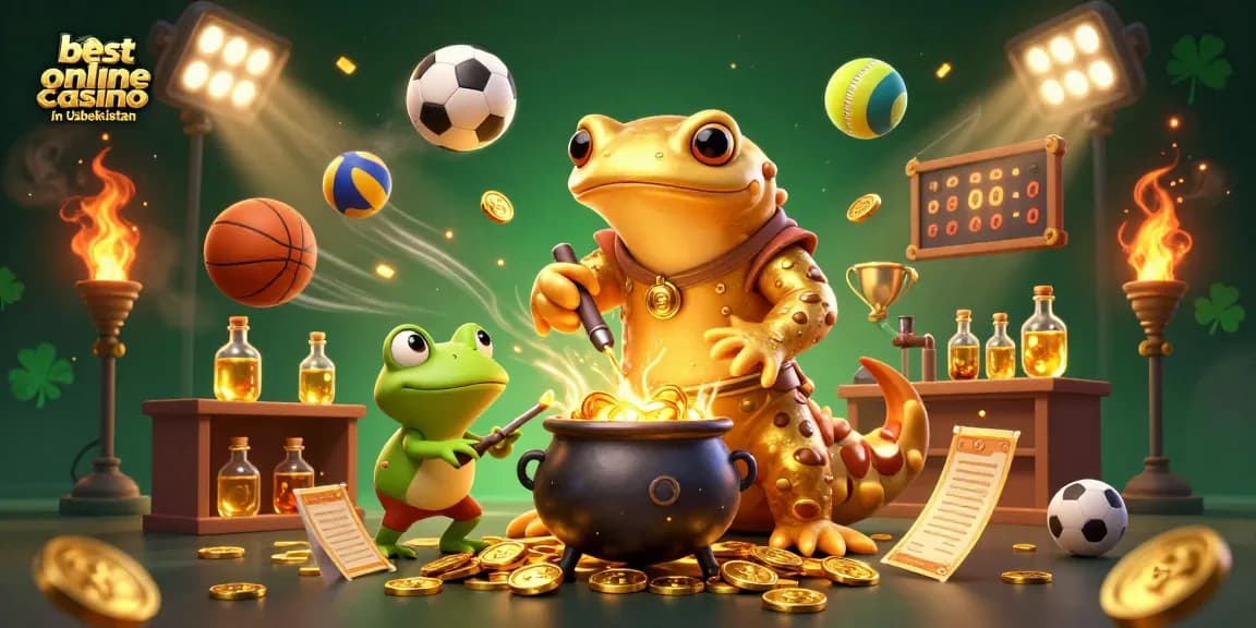 Experience the best online casino in Uzbekistan with vibrant 3D casino characters and dynamic betting elements.