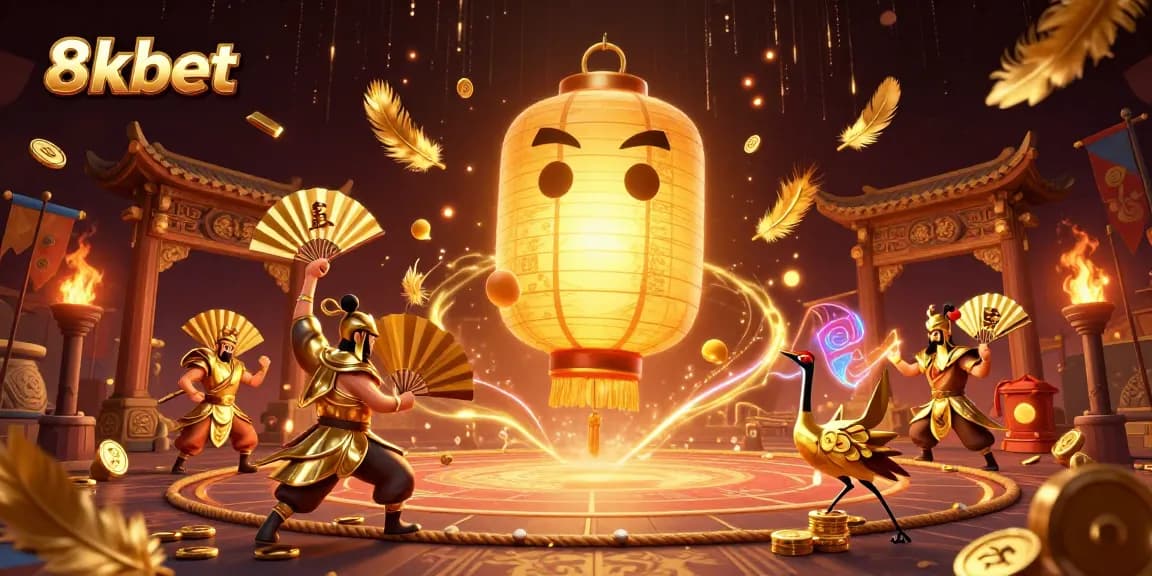 Engage with thrilling games at 8xbet, where golden lantern spirits illuminate the vibrant casino realm.