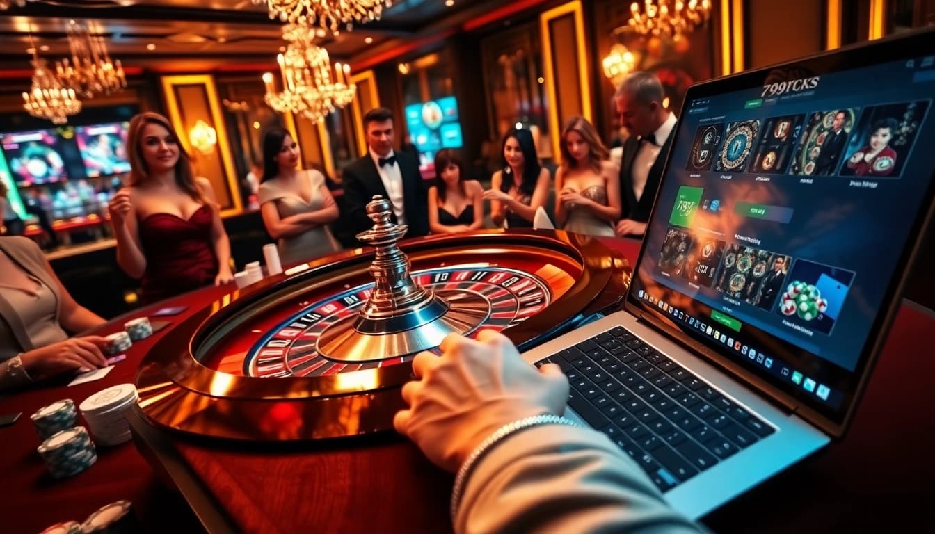 Players enjoying a thrilling roulette game at https://789win.associates/ with vibrant colors and lively atmosphere.