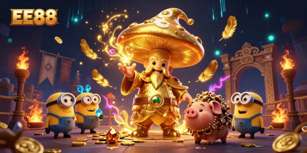 EE88 invites players into a magical golden world where treasure and fun await through immersive gaming.