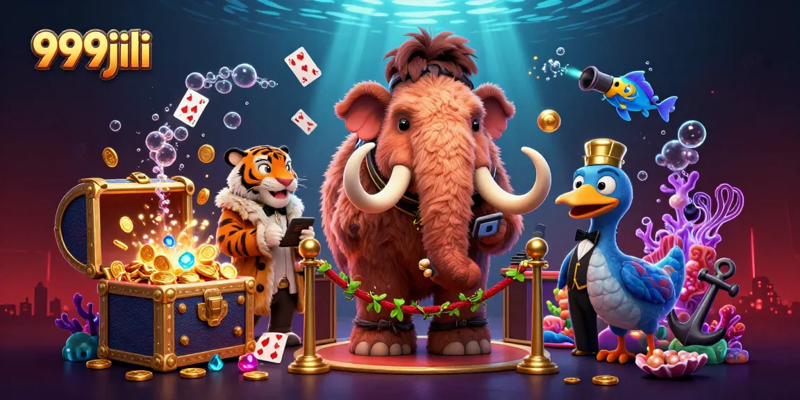 Experience the thrilling world of 999jili with a vibrant casino scene featuring playful characters and engaging elements.
