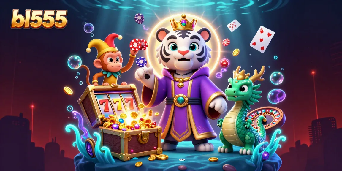Experience thrilling gameplay at bl555, featuring vibrant characters and dynamic casino elements.