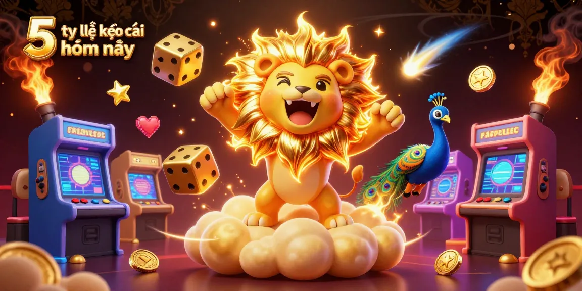 Engaging scene of tỷ lệ kèo nhà cái 5 hôm nay with vibrant characters and casino elements highlighting sports betting excitement