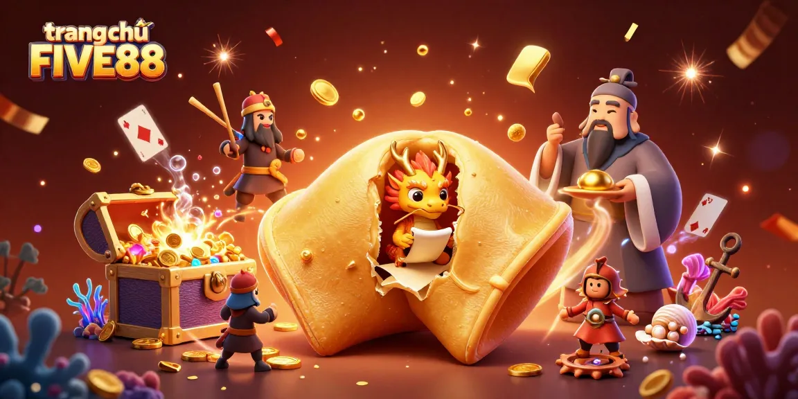 Join the fun at trang chủ FIVE88 with an engaging casino illustration showcasing lucky characters and dynamic gaming elements.