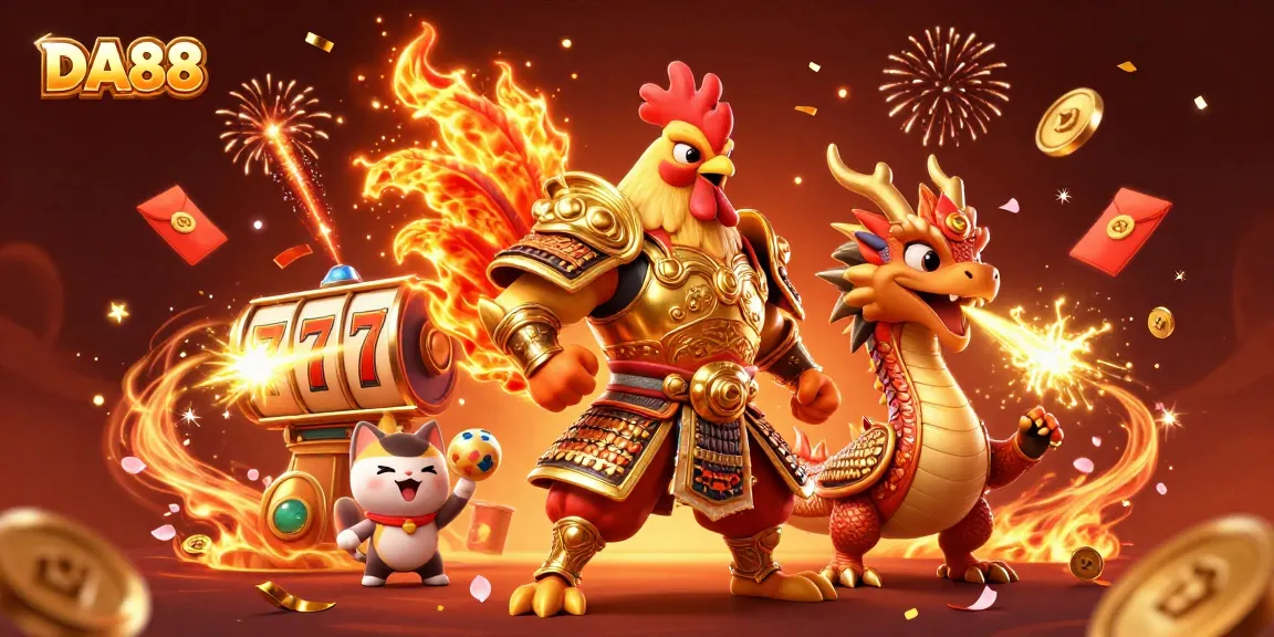 Play and win with DA88 in a vibrant casino atmosphere filled with jackpots and celebrations.