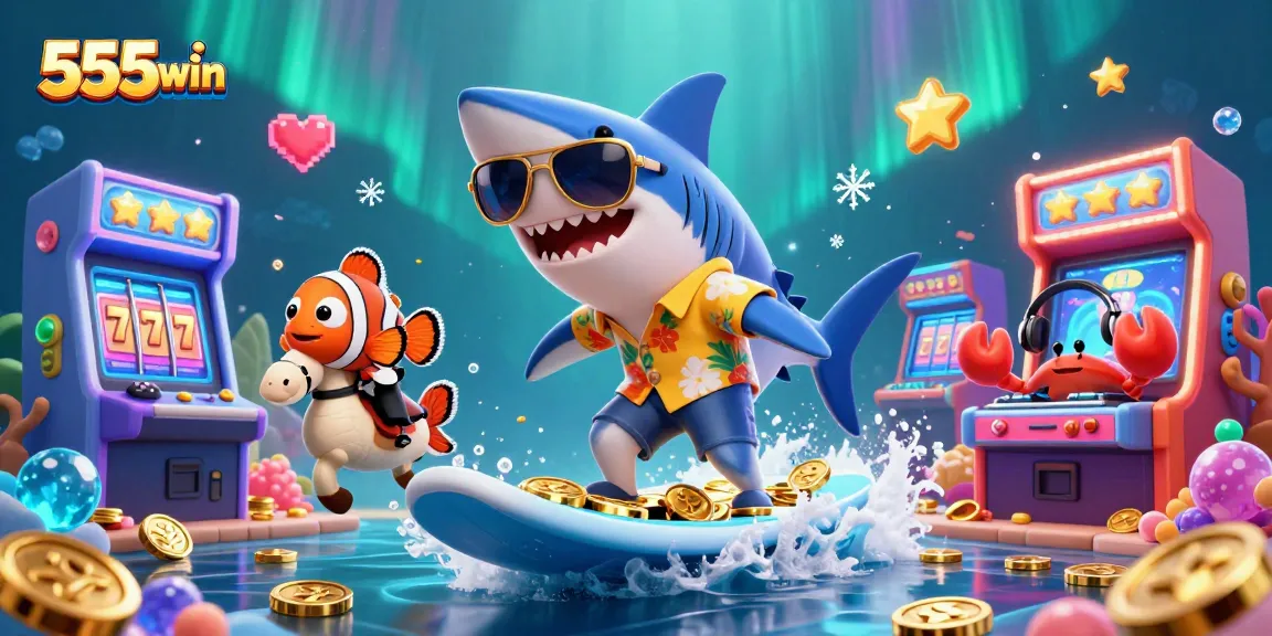 Experience exciting gameplay with 555win's vibrant casino elements and engaging characters.